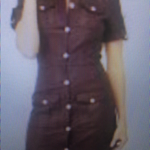 Faux Leather Shirt Dress Size 12 NWT - Picture 1 of 2